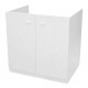 Тумба под мойку 600*600 Белый (2 двери)