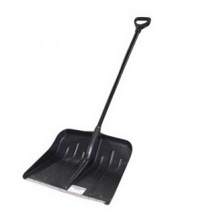 Лопата снеговая пласт. с ПВХ. черенком,оцинк.планка 380*430 Сузун