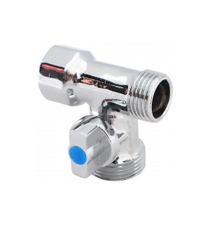 Кран для стир. маш. 1/2 Ш*3/4 Ш*1/2 Г шаровый VER 343