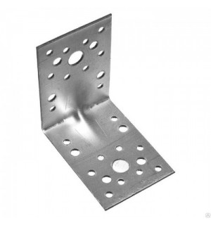 Уголок крепежный 60*60*45*2мм оц усил./100