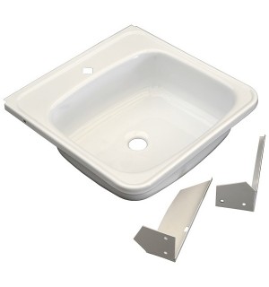 Мойка Эмалированная 50 *50 с кронштейнами Караганда