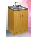 Тумба под мойку 500*500 вишня лев/прав Домино