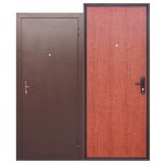 Дверь мет. Стройгост 5 РФ (960L) левая рустикальный дуб