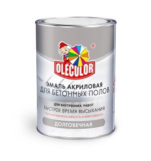 Эмаль для бетонных полов  ал/уретан серая 2,5кг /OLE COLOR/