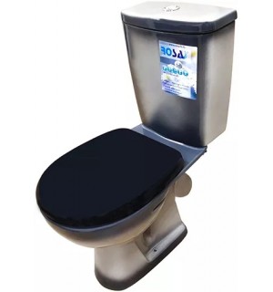 Унитаз-компакт Уют черный  косой выпуск  ROSA