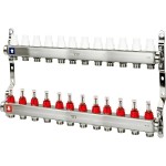 Коллекторная группа 1"х 3/4"с расходом.12 вых. VR113-12A