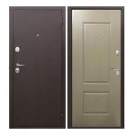 Дверь мет. ТАЙГА 7см (860L) левая Бежевый Клен