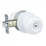 Защелка врезная 3Ш-01 VRATA белый мат ключ фиксатор