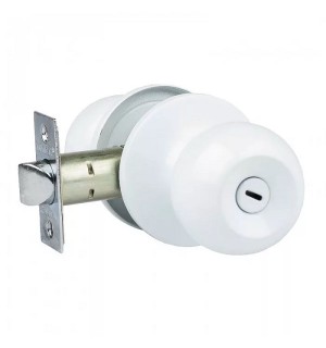 Защелка врезная 3Ш-01 VRATA белый мат ключ фиксатор