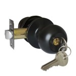 Защелка врезная 3Ш-01 VRATA черный мат ключ фиксатор