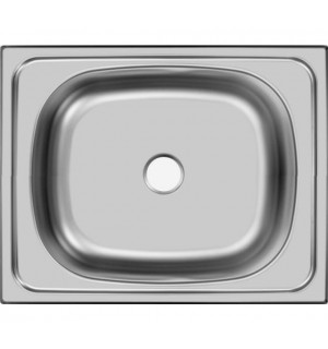 Мойка нерж. Наклад. 50*40  0,4мм. с отв,без сифона Юкинокс