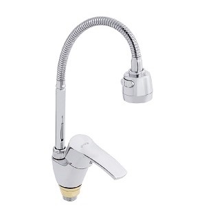 Смеситель д/кухни KORONA  DK-5715AA-750 картридж,гайка гиб.излив