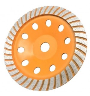 Чашка алмазная зачистная, 230 мм,Турбо двухрядная Вихрь